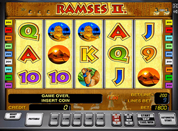 В казино автоматы Ramses II